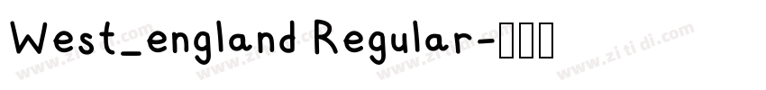 West_england Regular字体转换